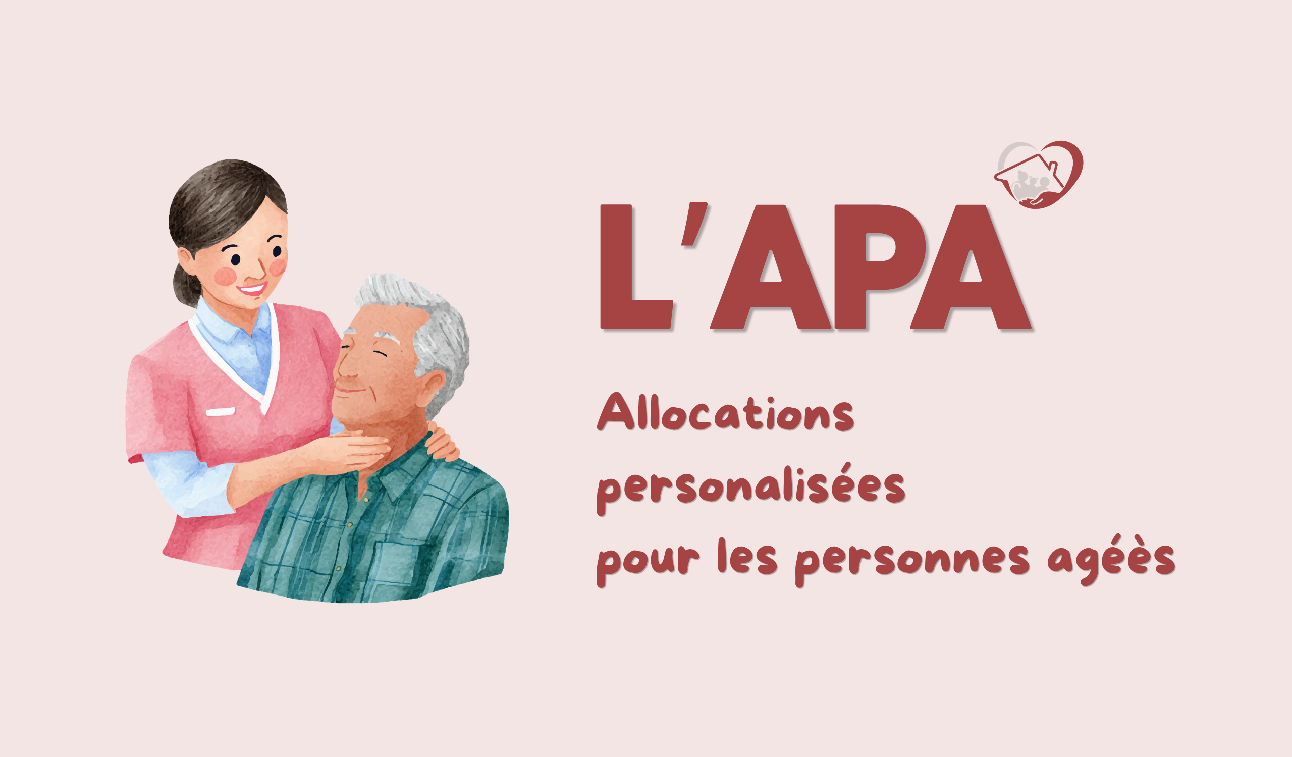 Illustration de l'APA (Allocation personnalisée d'autonomie) pour les personnes âgées en perte d'autonomie.
