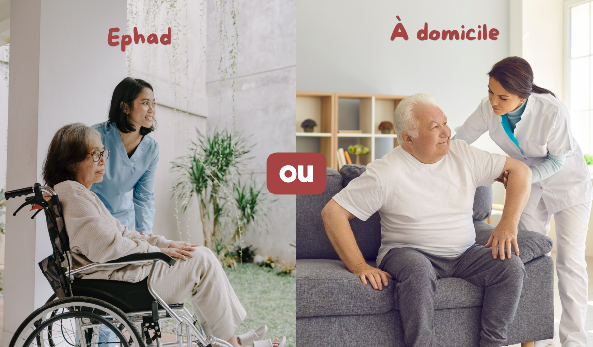 Comparaison entre le maintien à domicile et l'EHPAD pour une personne âgée en perte d'autonomie.